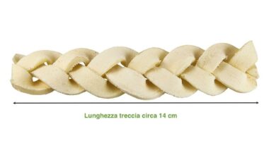 Treccia di Pelle di Bufalo per Cani TOPDOG® 14 cm