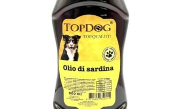 Olio di Pesce per Cani 100% Sardina TOPDOG® 500 ml ricco di Omega-3 EPA e DHA
