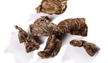 polmone di bovino essiccato per cani