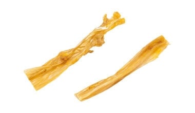 pelle essiccata di coniglio stick senza pelo