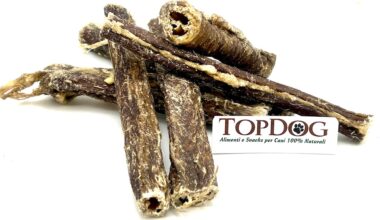 esofago essiccato di bovino per cani