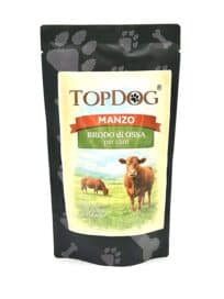 brodo di ossa per cani al manzo