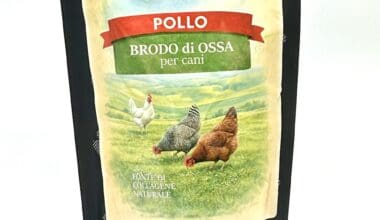 brodo di ossa per cani al pollo