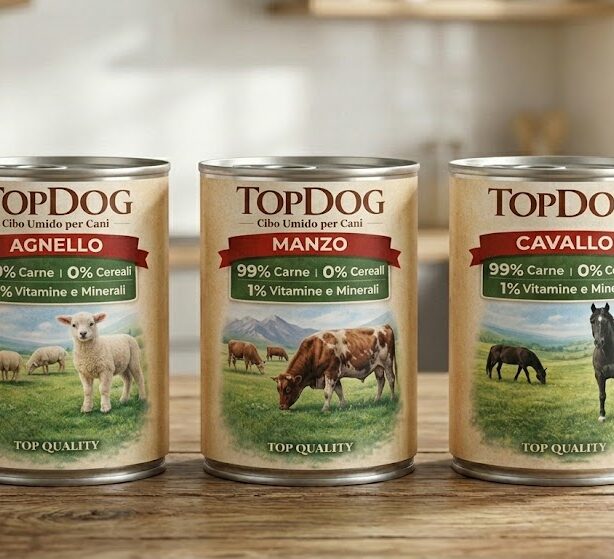 Cibo Umido Monoproteico per Cani con 99% di Carne TOPDOG® - 400gr