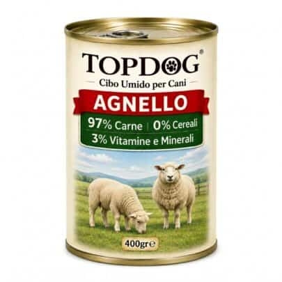 cibo umido monoproteico per cani all agnello
