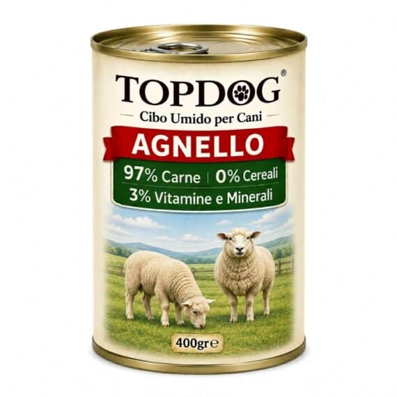 cibo umido monoproteico per cani all agnello