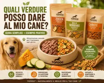 verdure disidratate per cani TOPDOG quali verdure posso dare al mio cane alimentazione naturale cane