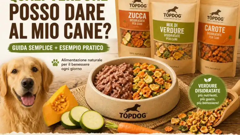 verdure disidratate per cani TOPDOG quali verdure posso dare al mio cane alimentazione naturale cane